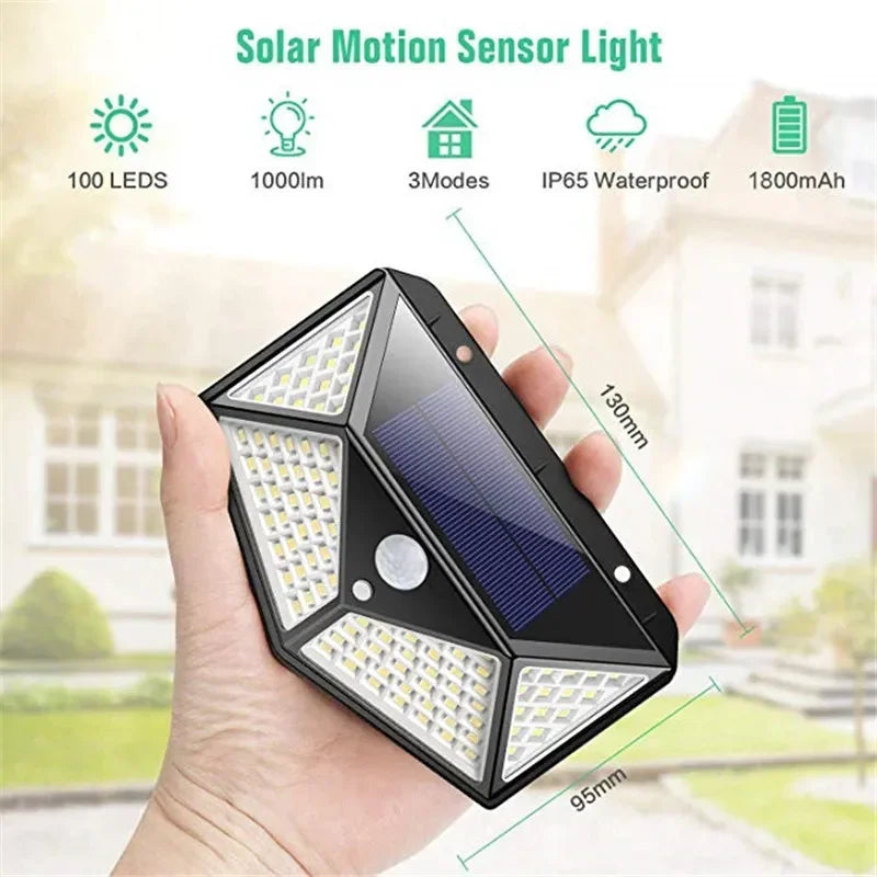 UltraBeam 100LED Solar Motion Wall Light