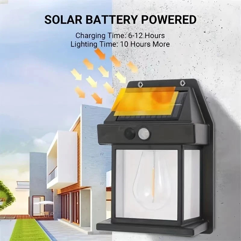 LumaGuard Solar Motion Wall Lantern
